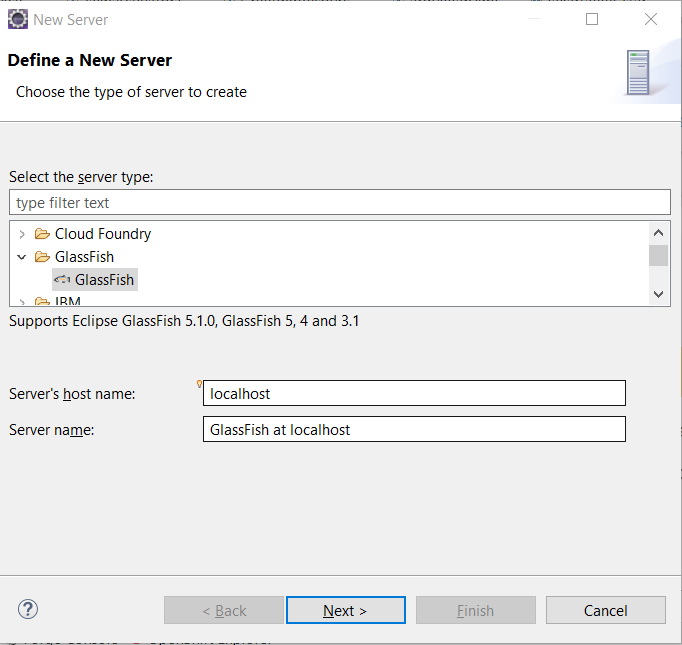 Deploying applications to Glassfish Server using Eclipse IDE